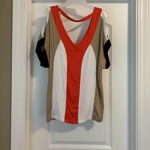 Arden B color block shirt